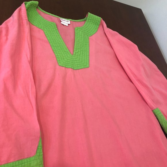Pink Beach Pool Cover Up Size S Pre-Owned. - Picture 15 of 16